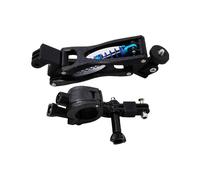 Supporto per Fotocamera per con Doppio Ammortizzatore, Braccio Estensibile Regolabile con Morsetto per Manubrio per Bicicletta e Moto.