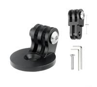 Supporto per fotocamera per manubrio bici per forcella da 28,6 mm, supporto per action cam in lega di alluminio con montaggio a bullone per cuffie M6 x 35 mm, adattatore per videocamera da ciclismo su