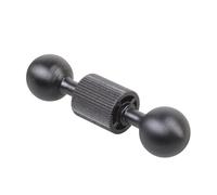 Supporto per fotocamera per telefono, asta di prolunga in alluminio da 70 mm, doppia testa a sfera da 17 mm, compatibilità universale, supporto per fotocamera a doppia sfera