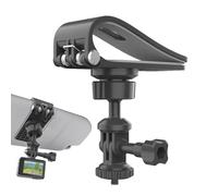 Supporto per fotocamera sportiva per auto, supporto per videoregistratore e regolare, regolazione 'angolo flessibile, installazione rapida | cruscotto creativo o visiera solare per
