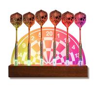 Supporto per freccette illuminato, supporto per freccette in acrilico con diverse modalità di colore e regolazioni della luminosità, Stile 2