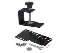 Supporto per Freno A Mano USB per Gioco di Corse SIM In Metallo Nero Piastra Fissa + Staffa per Freno A Mano Durevole Facile Installazione