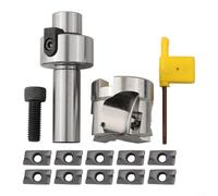 Supporto per fresa indicizzabile FMB22 con testa utensile BAP400R-50-22-4T e inserti in carburo APMT1604, gambo da 20 mm per lavorazione CNC, rivestimento PVD, adatto per acciaio e ghisa