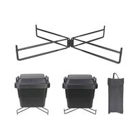 Supporto per Frigo Portatile | Base Antiscivolo per Contenitori | Base Pieghevole per Esterni Casa Giardino Grilling Pesca con Funzione Freddo e Contenitore