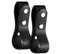 Supporto per frusta in pelle Duo funzionale ed elegante per attrezzatura equestre (nero)