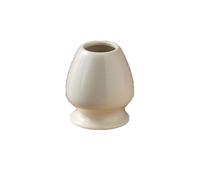 Supporto per Frusta Matcha Chasen in Ceramica per Set da Tè,Frusta per Matcha Portautensili,Supporto per Frusta da Tè in Ceramica,Etichetta Asiatica Giapponese,Bianco