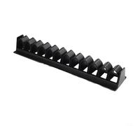Supporto per fruste, supporto da parete, per equitazione, staffa in plastica salvaspazio per organizzazione stabile della stanza delle puntine, nero