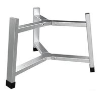 Supporto per fuoco in acciaio inox con fori di sfiato per camino esterno, treppiede a tre gambe da 38/49,5/68 cm, per cucinare e campeggio (38 cm)