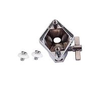 Supporto per Gamba del Tom da Pavimento Leggero Base in Metallo per Rack per Batteria Facile da Installare Argento.
