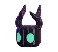 Supporto per gamepad nero con occhi blu adatto per gamepad Xbox compatibile con PS4, PS5 e Switch, base universale, adatto come supporto per display per accessori "Hollow Knight".