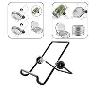 Supporto per germogli in acciaio inox supporto per barattoli per muratore angolo regolabile design pieghevole dado rotante antiscivolo leggero antiruggine resistente all'erosione supporto per la