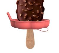 Supporto per ghiaccioli per bambini, riutilizzabile, in silicone, con cannuccia, riutilizzabile, per giornate estive calde all'aperto, viaggi, dessert, yogurt fatto in casa, ragazzi e ragazze