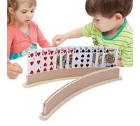 Supporto per giochi di carte - Conservazione curva a mani libere, porta carte durevole | 2 pezzi per giochi di poker organizer set vassoio vassoio comodo supporto da gioco per bambini adulti