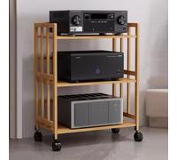 supporto per giradischi, Supporto multimediale a 2/3/4/5 livelli/Rack audio stereo, staffa di montaggio for altoparlanti moderna e resistente, supporto for rack audio torre/armadietto con ripiani rego