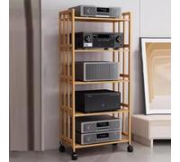 supporto per giradischi, Supporto multimediale a 2/3/4/5 livelli/Rack audio stereo, staffa di montaggio for altoparlanti moderna e resistente, supporto for rack audio torre/armadietto con ripiani rego