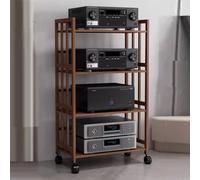supporto per giradischi, Supporto multimediale a 2/3/4/5 livelli/Rack audio stereo, staffa di montaggio for altoparlanti moderna e resistente, supporto for rack audio torre/armadietto con ripiani rego