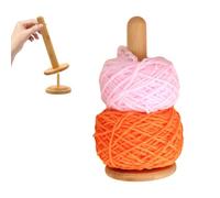 Supporto per gomitoli di lana in legno per lana senza nodi, supporto per gomitoli di lana con cuscinetto a sfera, contenitore verticale per filati, regalo per gli amanti del lavoro a maglia