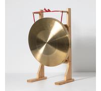 Supporto per gong in legno, campanello a vento portatile, supporto in legno