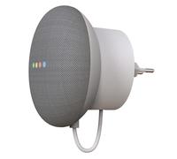 Supporto per Google Nest Mini - Supporto a muro - Compatto - 2ª generazione - Nasconde i cavi liberi (Bianco)