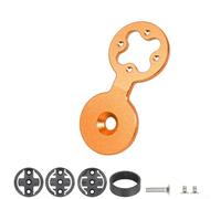 Supporto per GPS da ciclismo compatibile con Garmin Edge 520 820 1030 per Wahoo e Bryton Rider, staffa leggera in lega rossa (arancione)