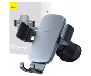 Supporto per griglia anteriore Baseus Metal Age II Gravity Car (grigio)