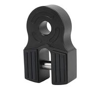 Supporto per grillo per verricello 30000 libbre, supporto universale con anello a D per camioncino ATV UTV SUV, gancio di traino piatto per carichi pesanti con protezione in gomma (Nera)