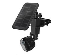 Supporto per grondaia 2 in 1 per pannello solare Arlo Pro 3/Arlo Ultra/Arlo Ultra 2/Arlo Essential/Arlo Pro 4/eufyCam Accessori per montaggio esterno per pannello solare Arlo pro 4 e Arlo (nero, 1
