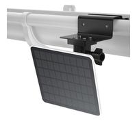 Supporto per grondaia per pannello solare Eufy, supporto universale per EufyCam/Tapo TP-Link/Arlo/Reolink Argus Pro/Argus 2, supporto regolabile per fotocamera esterna e pannello solare con foro