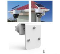 Supporto per grondaia per telecamera di sicurezza, staffa in metallo per EufyCam S4/S340/E42/E30, resistente alle intemperie, regolabile, finitura bianca per un posizionamento ottimale