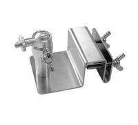 Supporto per grondaia regolabile in acciaio inox per Eufy S220 e per Arlo Pro per pannello solare Ultra, fissaggio resistente alle intemperie da 1/4 di pollice per telecamere di sorveglianza, kit di