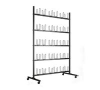 Supporto per Guanti da Boxe, Rastrelliera in Metallo con Ruote per l'Asciugatura e l'Esposizione di Guanti e Attrezzature.(Black,60 * 60 * 185cm)