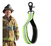 Supporto per guanti di protezione - Clip riflettente, chiusura in nylon regolabile, fibbia rinforzata, compatta per attrezzi | Con porta attrezzi di salvataggio dei vigili del fuoco
