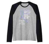 Supporto per guerrieri combattenti amici per la consapevolezza del cancro allo stomaco Maglia con Maniche Raglan
