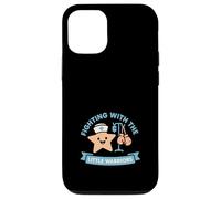 Supporto per guerrieri del cancro della forza dell'infermiera di oncologia pediatrica Custodia per iPhone 12/12 Pro