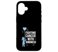 Supporto per guerrieri del cancro della forza dell'infermiera di oncologia pediatrica Custodia per iPhone 16