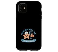 Supporto per guerrieri del cancro della forza dell'infermiera di oncologia pediatrica Custodia per iPhone 11