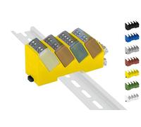 Supporto per guida guida "Quadro" per Shelly-Mini DIN Rail Bracket (35 mm) (giallo)