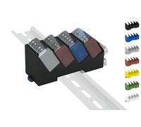 Supporto per guida guida "Quadro" per Shelly-Mini DIN Rail Bracket (35 mm) (nero)