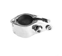 Supporto per guida marina con ganascia incernierata per top Bimini con struttura in acciaio inossidabile 316 e installazione a doppia vite (22 mm)