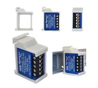 Supporto per guida per carrello bianco adatto per Shelly 1 Mini Gen3