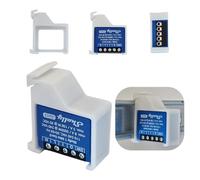 Supporto per guida per carrello, colore bianco, adatto per Shelly 1 Mini Gen3, apertura inferiore