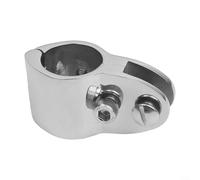 Supporto per guida scorrevole in acciaio inossidabile 316 con ganascia incernierata per fissaggio superiore Bimini, con vite di bloccaggio e design per una facile installazione (25 mm)