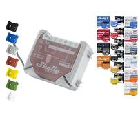 Supporto per guida "Wall" per 18 Shellys: 1 Gen3,1PM Gen3,2PM Gen3,i4 Gen3,Plus 1,Plus 1PM,Plus 2PM,Plus i4,Plus 0-10V Dimm,Wave 1,Wave 1PM,Wave 2PM,Wave Shutter,Wave i4 (grigio-prime)