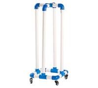Supporto per Hula Hoop Carrello per hula hoop con ruote, organizer per hula hoop in PVC, carrello portaoggetti mobile per hula hoop per esterni e scuola materna(Fit 50cm/19.7in Dia Hula Hoop)