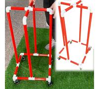 Supporto per Hula Hoop Supporto leggero per hula hoop, organizer per anelli da ginnastica con ruote silenziose antiscivolo, carrello per cerchio fitness(50cm/19.7in Hoop Dia)