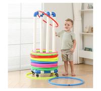 Supporto per Hula Hoop Supporto portatile per cerchi da ginnastica, supporto per cerchi da hula hoop con ruote, carrello per anelli da allenamento indipendente(50cm/19.7in)