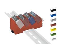 Supporto per Hutschienen/Adattatore "Quadro" per supporto DIN Rail Shelly-MINI (35mm) (Rosso (Prime))