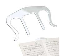 Supporto per i valori musicali - Clip per libri in metallo, porta pagine per pianoforte | Clip per punteggi, supporto per la lettura di libri, stop per pagine musicali, accessori per pianisti, scuola