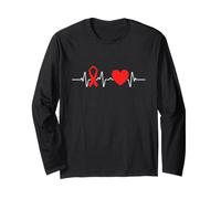 Supporto per Il Battito Cardiaco, Nastro per la consapevolezza delle malattie cardiache Maglia a Manica
