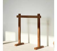 Supporto per il camino del vento supporto in legno massiccio con base per
